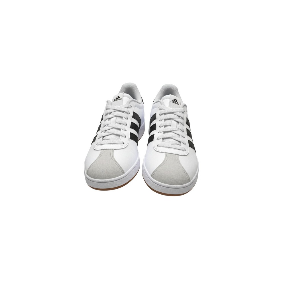 Adidas VL Court 2.0 Sneakers Mens 11 White Black Gum Sole Low Top Shoes